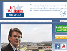 Tablet Screenshot of jeffwilliamsformayor.com